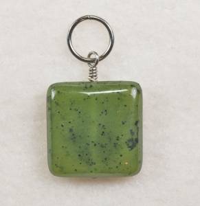 Nephrite Jade Square Pendant