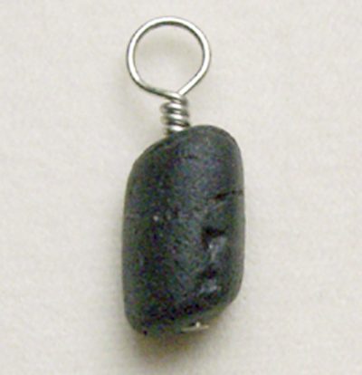 Lava Pendant - Black Nugget 1/2" - 3/4"