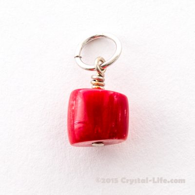 Red Coral Pendant - Nugget - 1/4" - 1/2"