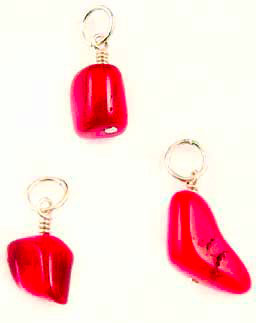 Red Coral Pendant - nugget