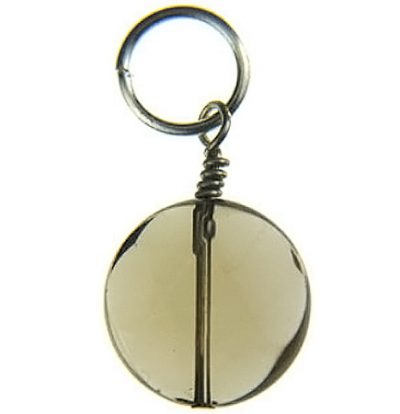 Smokey Quartz Round Facetted Pendant