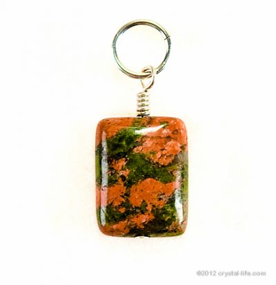 Unakite Pendants - Rectangular