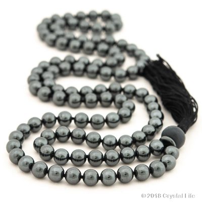 hematite prayer beads mala