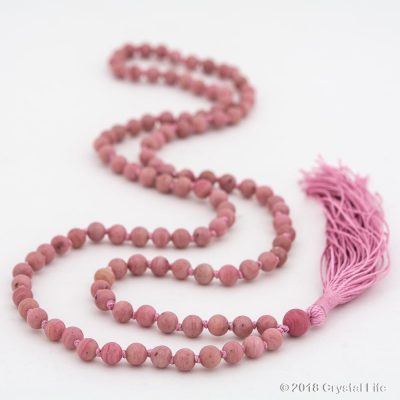 rhodonite prayer beads mala