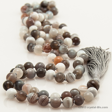 Botswana Agate Prayer Beads | Botswana Agate Mala