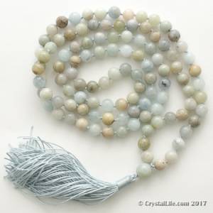 Aquamarine Prayer Bead Malas