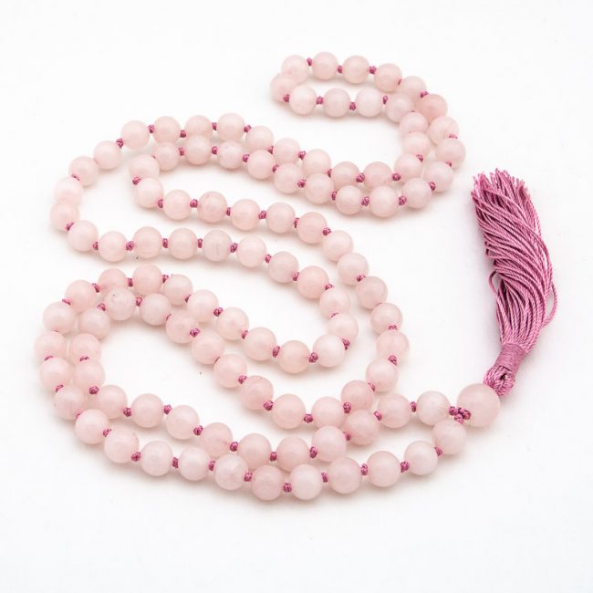 Rose Quartz Prayer Beads Mala