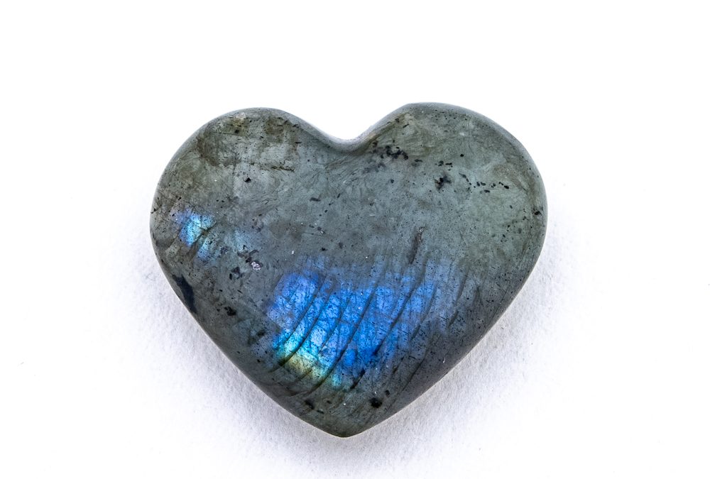 Labradorite Heart