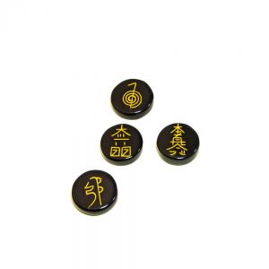 Reiki Symbols Set | Black Agate