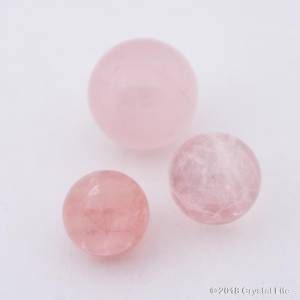 rose quartz spheres