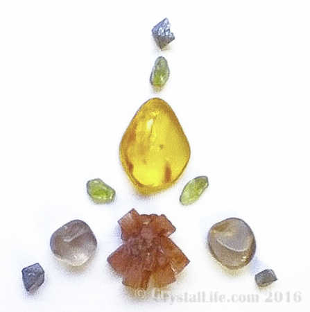crystal grids with amber crystal grids with amber