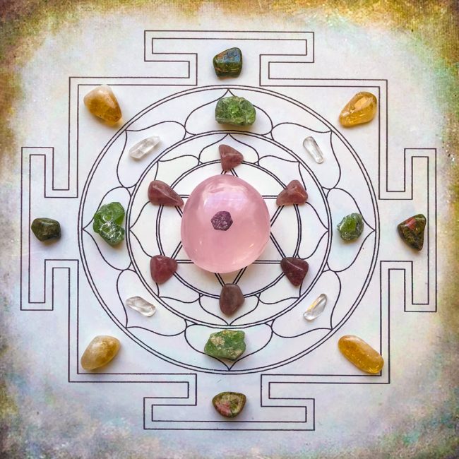 Love Reigns Crystal Grid