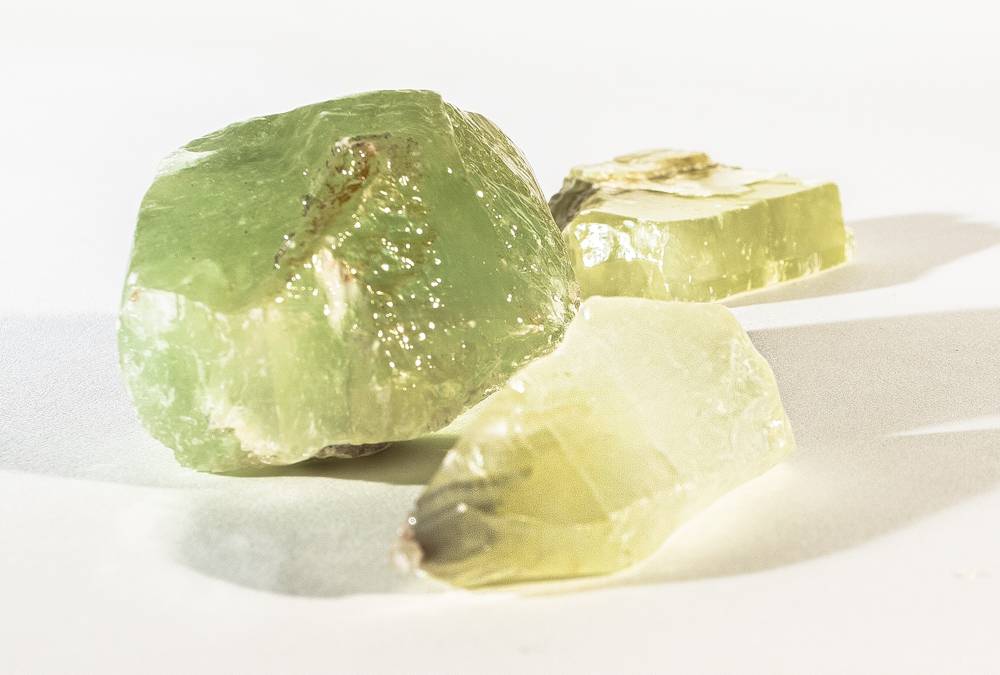 Green Calcite Specimens