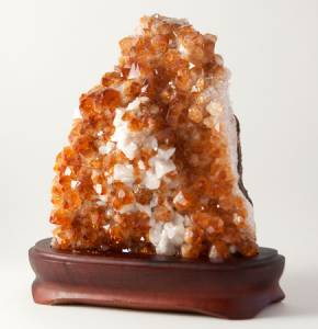 Citrine Specimen with calcite points