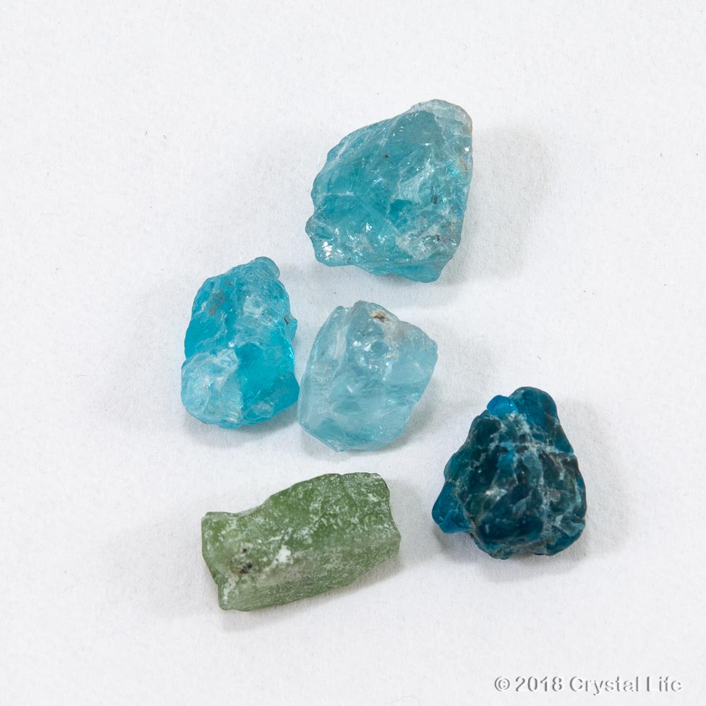 Extra Small Peruvian Apatite Crystals | Crystal Life Technology, Inc.