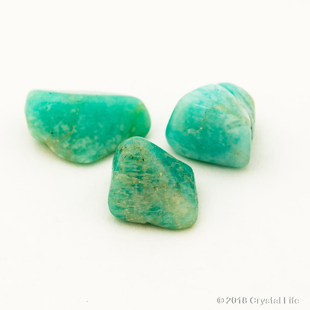 Amazonite Light Tumbled Stones Crystal Life Technology Inc