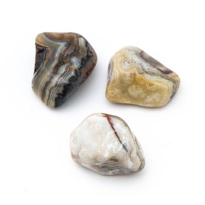 Medium Tumbled Crazy Lace Agate