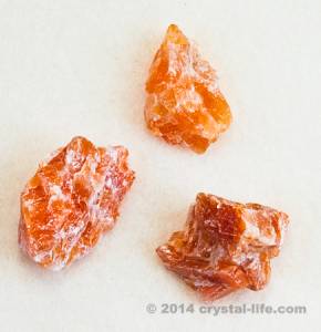 orange crystals